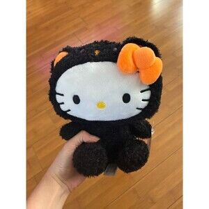Sanrio Hello Kitty Black Cat Costume Plush 9" Halloween - Brand New